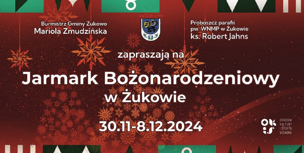 Wystawcy mogą się już zgłaszać na Jarmark Bożonarodzeniowy w Żukowie