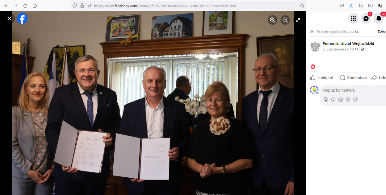 foto screnn Pomorskie Urząd Wojewódzki/sreen