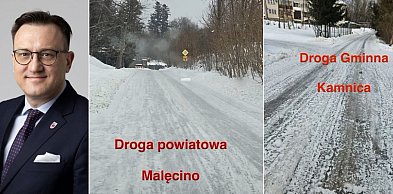 Zajst: przerażają mnie pełne lodu drogi w gminie Miastko