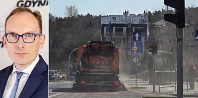 Gdynia zapylona? Ubych: chmura pyłu lecącego w kierunku pieszych, stojących na...