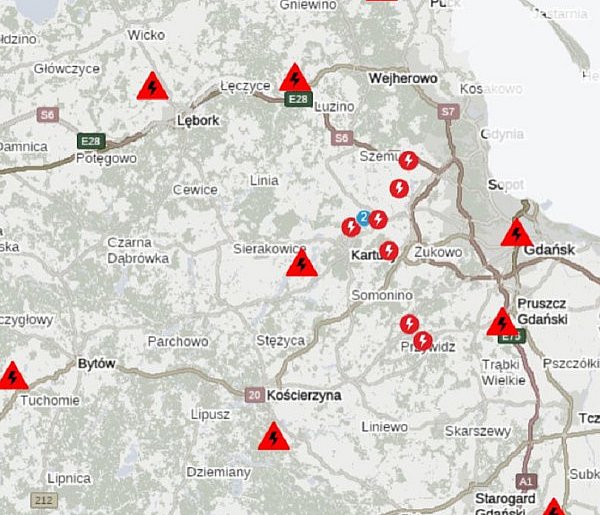 Pomorskie/ Około 3,4 tys. odbiorców bez prądu po intensywnych opadach śniegu