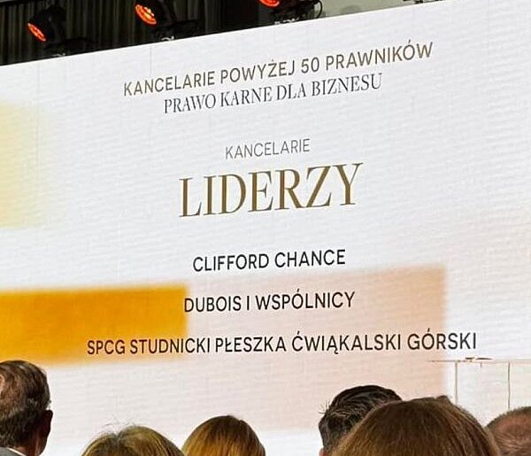 Kancelaria Dubois i Wspólnicy nr 1 w Polsce. Reprezentuje przedsiębiorcę z...