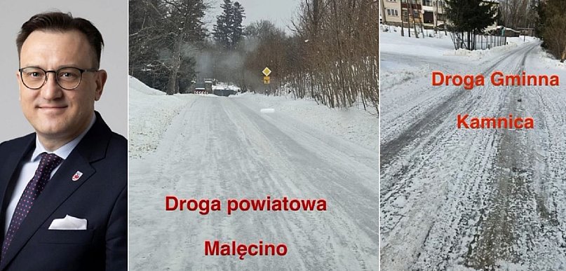 Zajst: przerażają mnie pełne lodu drogi w gminie Miastko