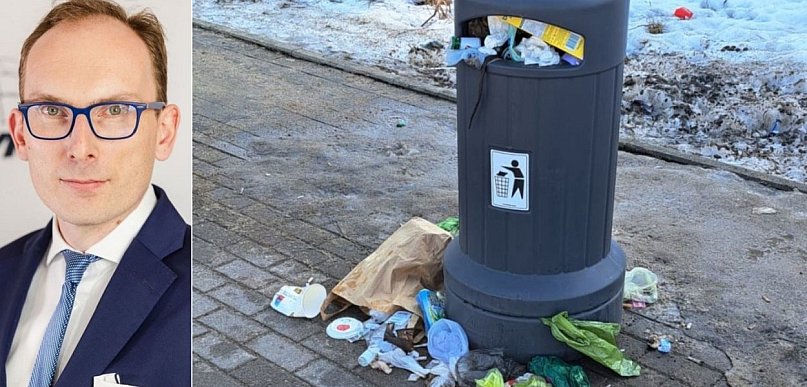 Ubych: kosze były przepełnione (nieopróżniane)