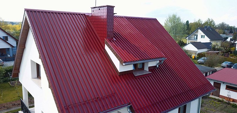 Malowanie dachu z doborem koloru i wizualizacją elewacji