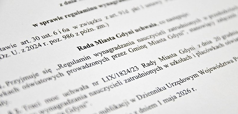 Podwyżki dla gdyńskich nauczycieli. Nowy regulamin wynagradzania