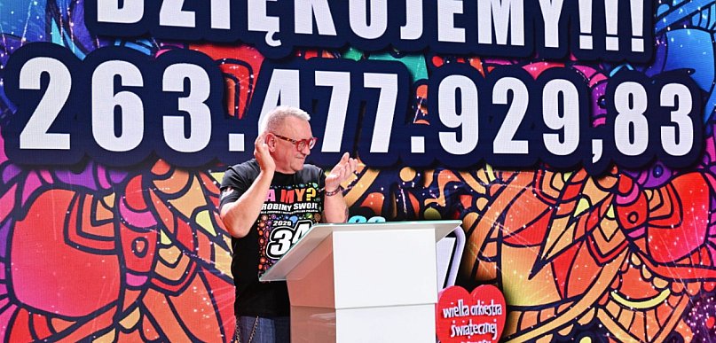 Ostateczny wynik 34. Finału Wielkiej Orkiestry Świątecznej Pomocy to ponad 263 mln