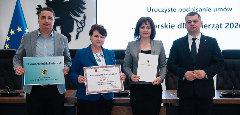 Gmina Żukowo z dofinansowaniem w ramach programu „Pomorskie dla zwierząt 2026”