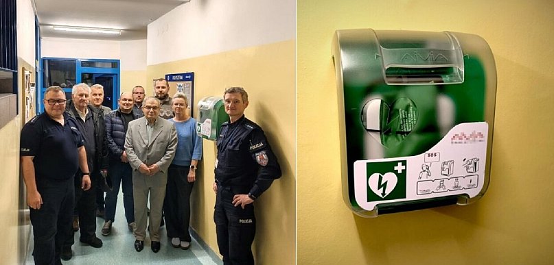 AED na komisariacie Policji w Gdyni Oksywie