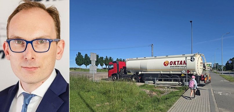 Ubych: pojazdy ciężarowe jeżdżą dalej, pomimo znaku ograniczenia tonażu