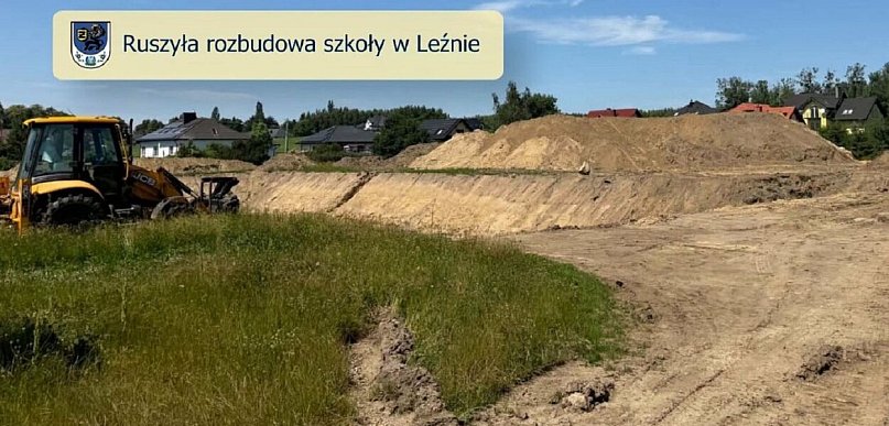 Ruszyła rozbudowa szkoły w Leźnie