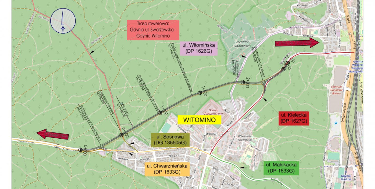 Obwodnica Witomina, mat. prasowe Wydziału Inwestycji Urzędu Miasta Gdyni