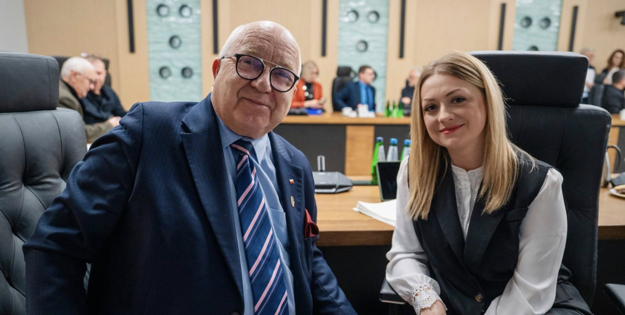 Na zdjęciu: Marta Müller-Gajek z Romanem Damkiem / Fot. UMWP