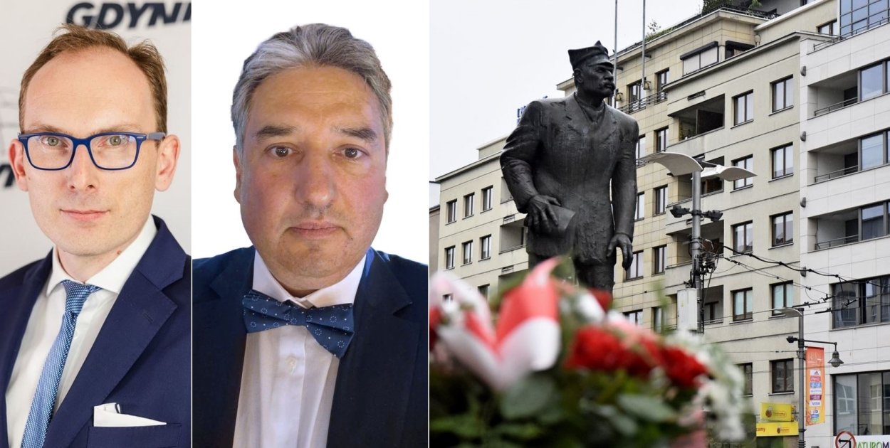 Pomnik Antoniego Abrahama na placu Kaszubskim w Gdyni // fot. Kamil Złoch