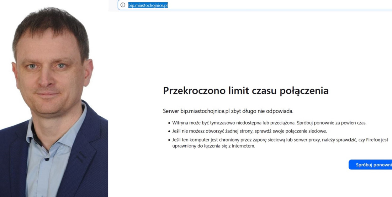 Gruchała: BIP Miasta Chojnice zamarzł