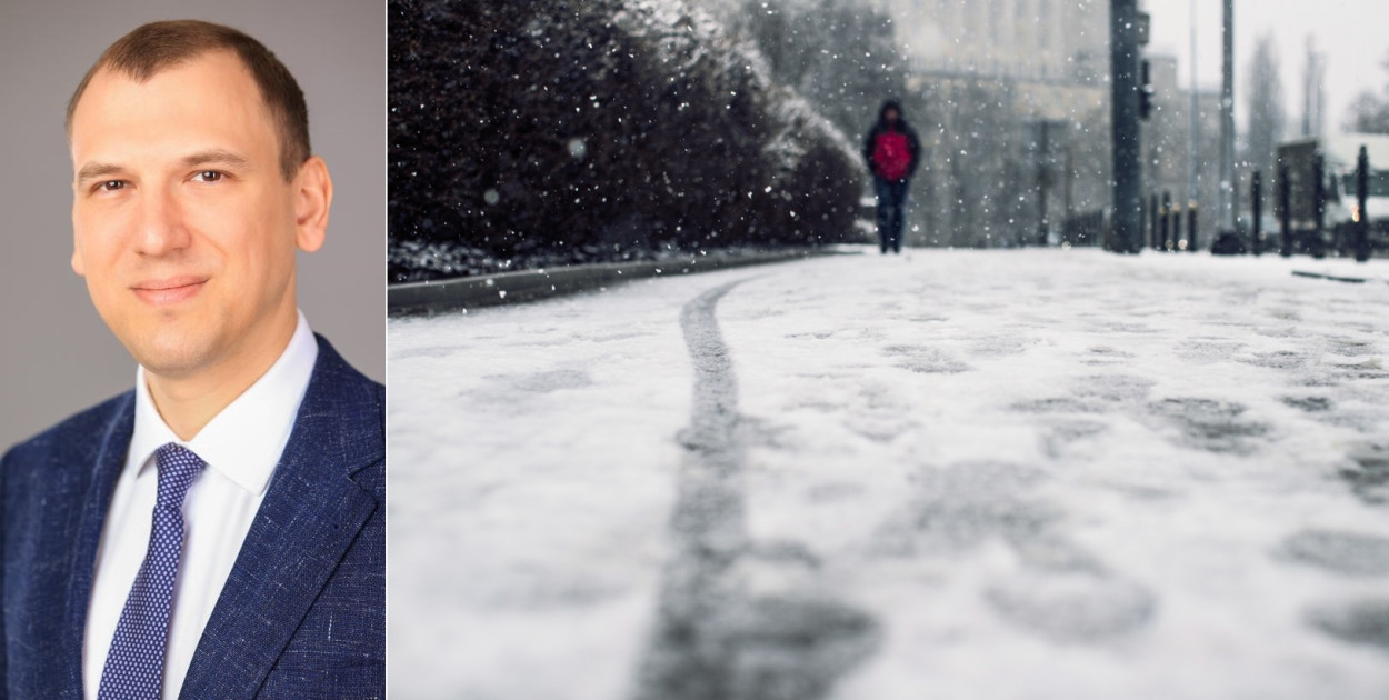 Pogorzelski: chodniki w Gdyni dalej pozostają oblodzone