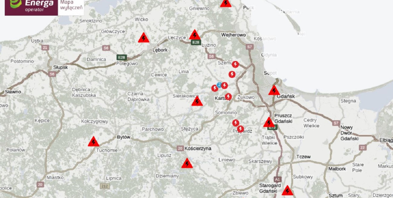 Pomorskie/ Około 3,4 tys. odbiorców bez prądu po intensywnych opadach śniegu