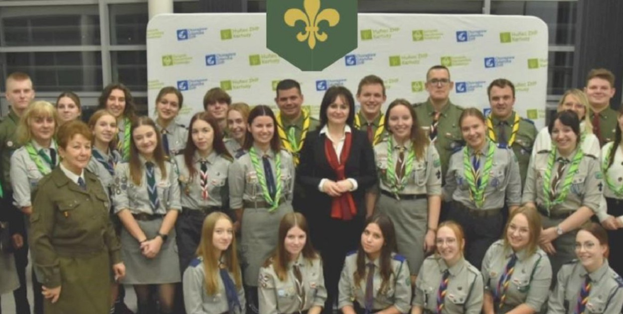 Burmistrz Zmudzińska na Dzień Myśli Braterskiej