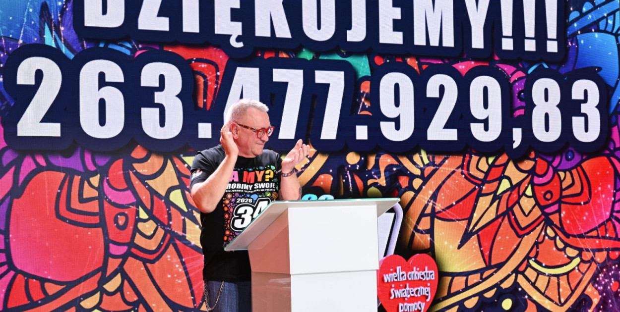 Ostateczny wynik 34. Finału Wielkiej Orkiestry Świątecznej Pomocy to ponad 263 mln