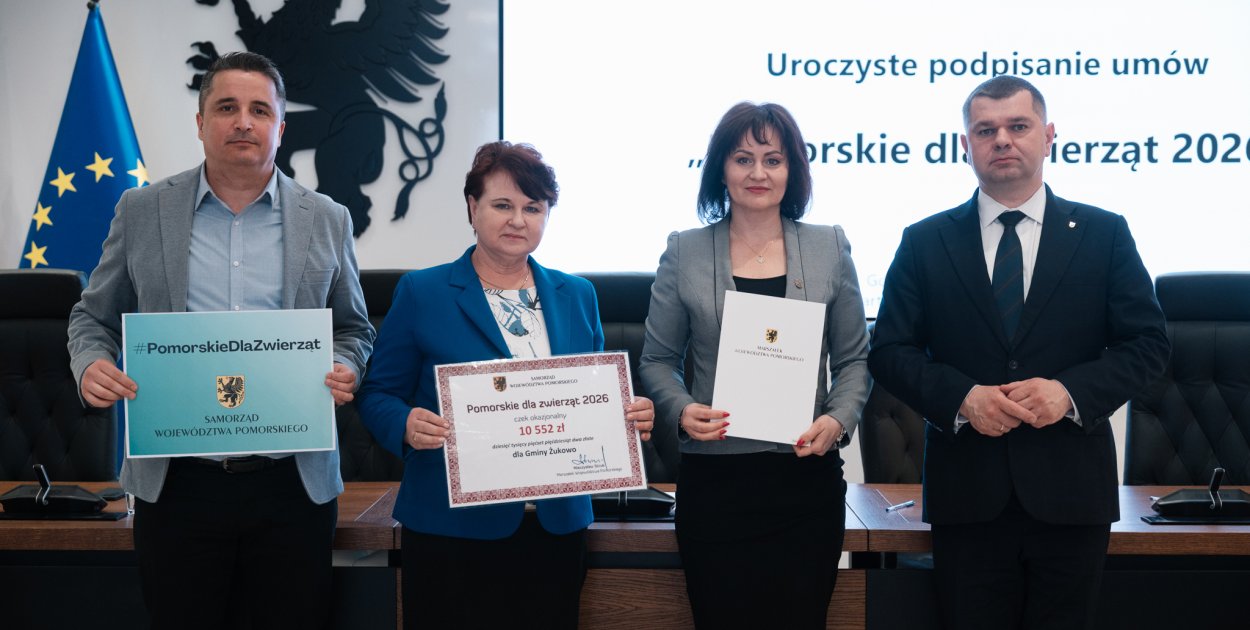 Gmina Żukowo z dofinansowaniem w ramach programu „Pomorskie dla zwierząt 2026”