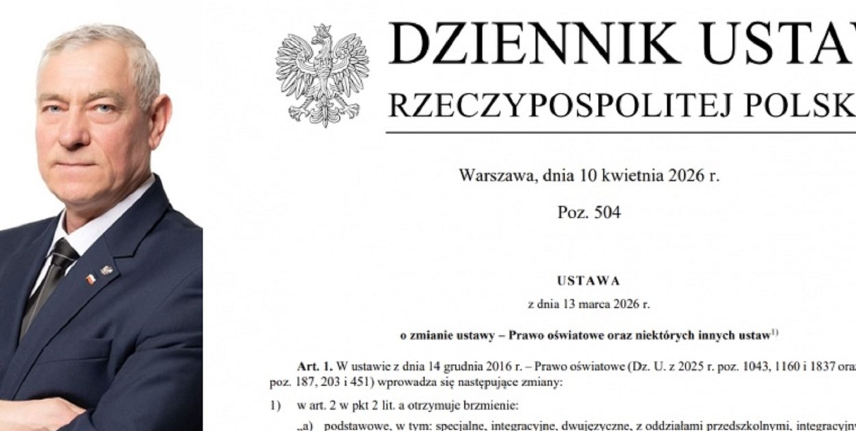 Terechów: ustawa mająca ratować małe szkoły opublikowana w Dzienniku Ustaw